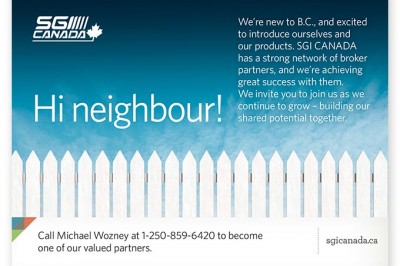Focussed on building our broker network, this ad will appear in the spring 2016 issue of BC Broker Magazine.