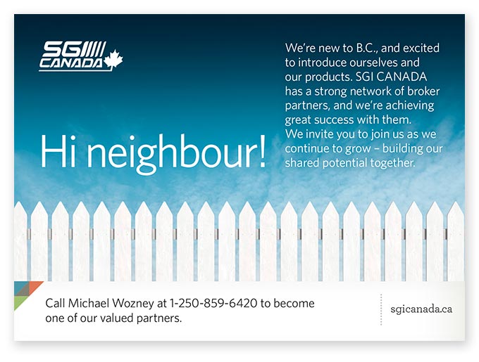 Focussed on building our broker network, this ad will appear in the spring 2016 issue of BC Broker Magazine.