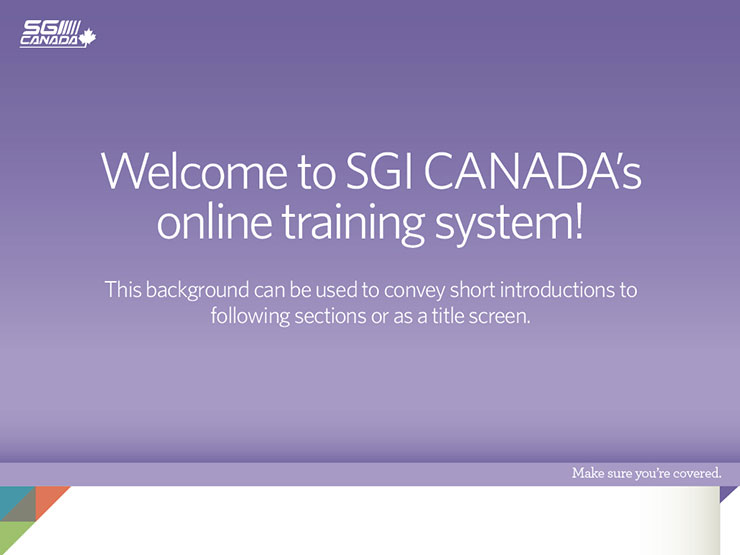 An SGI CANADA presentation title screen in 4x3 format.